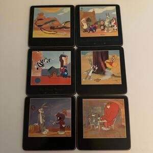 Vintage 1993 Looney Tunes Cork Warner Brothers Coasters